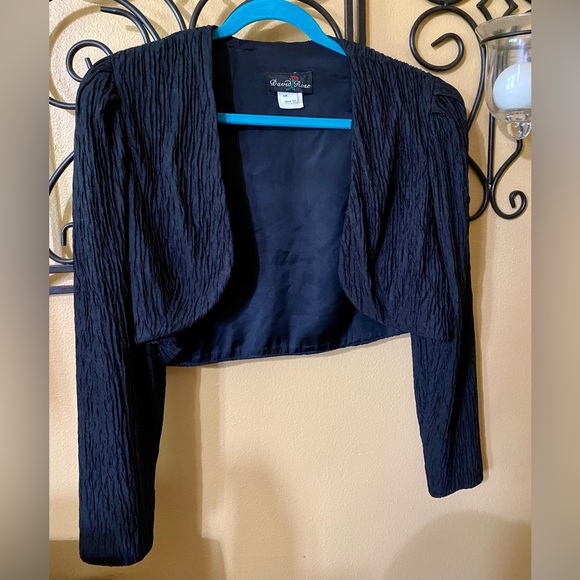 Vintage David Rose black cropped bolero jacket - Picture 1 of 11